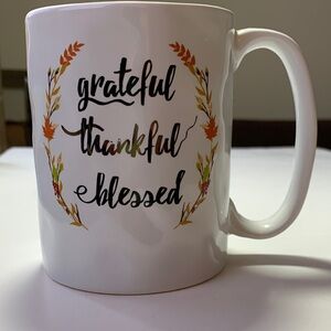 Sheffield Home White Mug with Fall Leaf Design